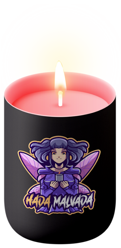Hada Malvada Vela de 8 Oz 3d