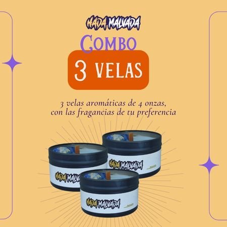 Combo 3 Velas (4oz)